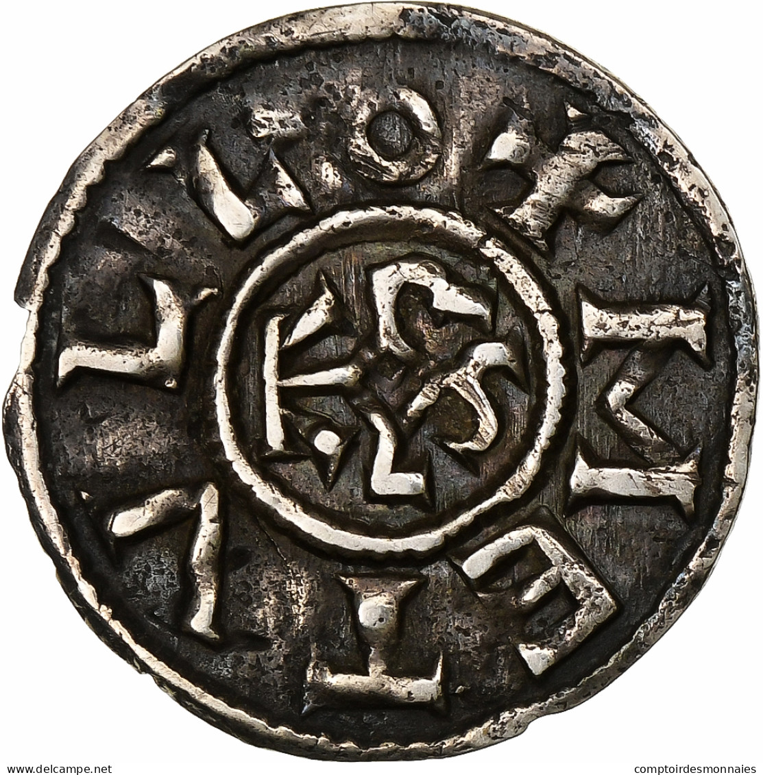 France, Charles II Le Chauve, Denier, Ca. 840-864, Melle, Argent, TTB+ - Andere & Zonder Classificatie