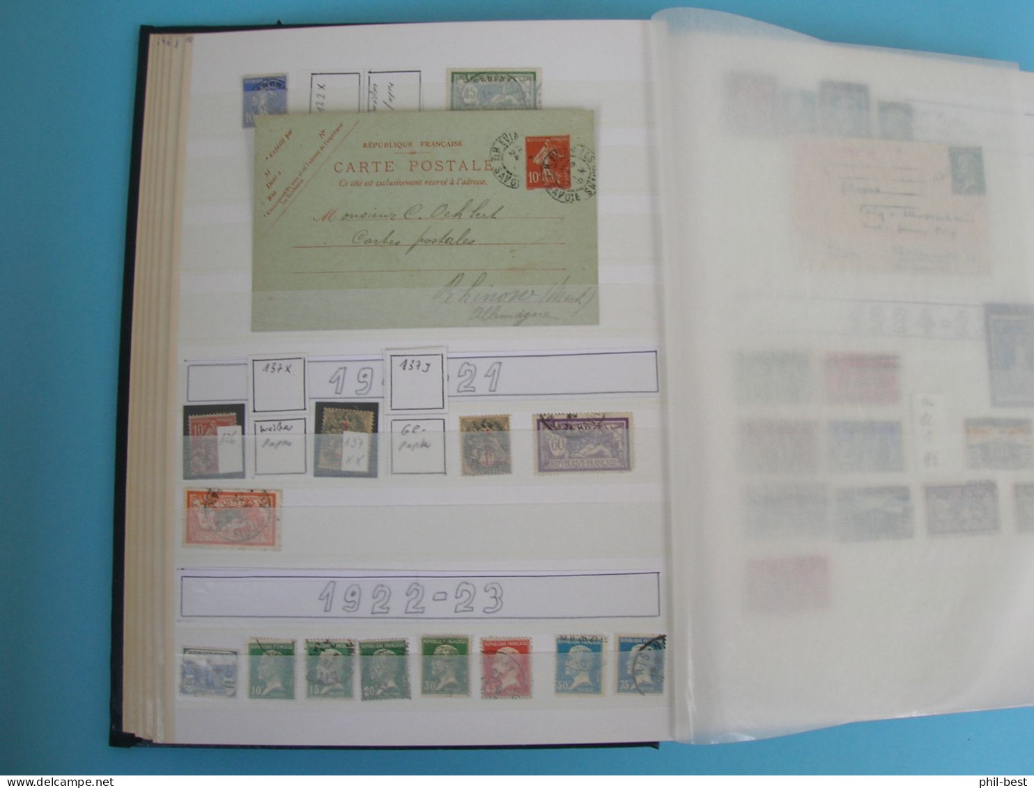 Frankreich 1849 - 1991 Sammlung mit Besseren, gestempelt #Alb194