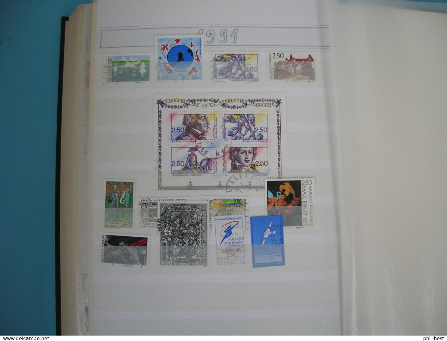 Frankreich 1849 - 1991 Sammlung mit Besseren, gestempelt #Alb194