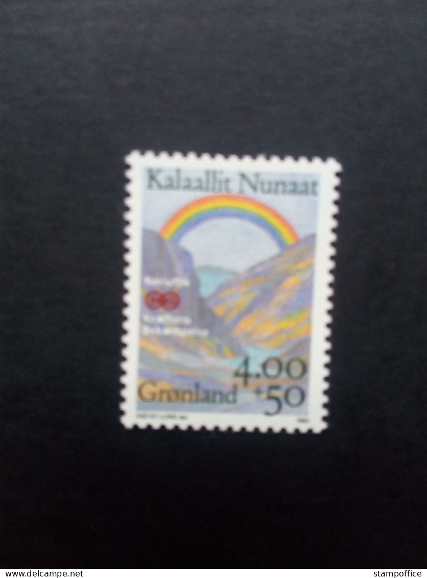 GRÖNLAND MI-NR. 228 POSTFRISCH(MINT) KAMPF GEGEN DEN KREBS 1992 LANDSCHAFT MIT REGENBOGEN - Unused Stamps