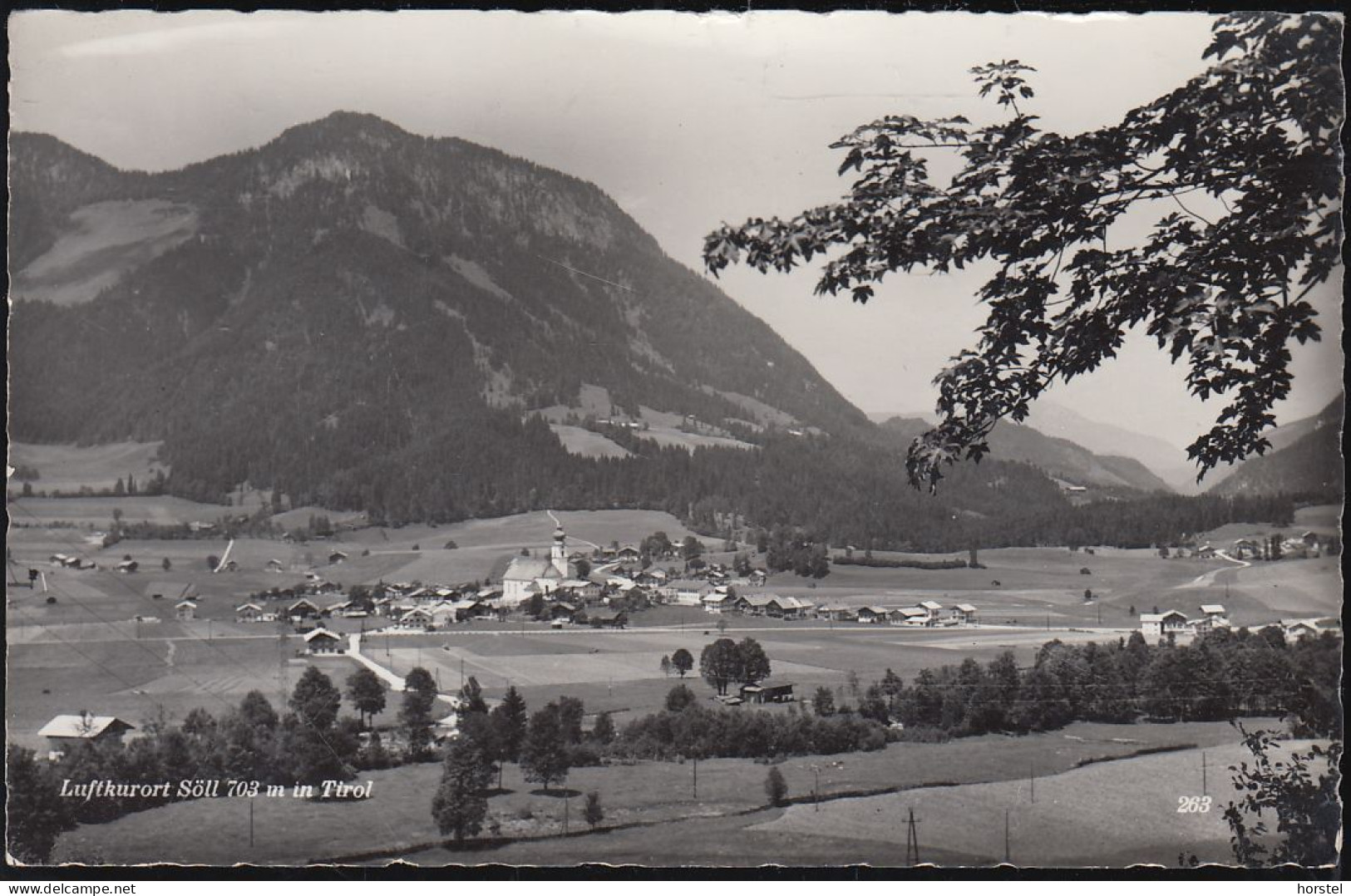 Austria - 6306 Söll - Am Wilden Kaiser - Alte Ortsansicht Mit KIrche - Kufstein