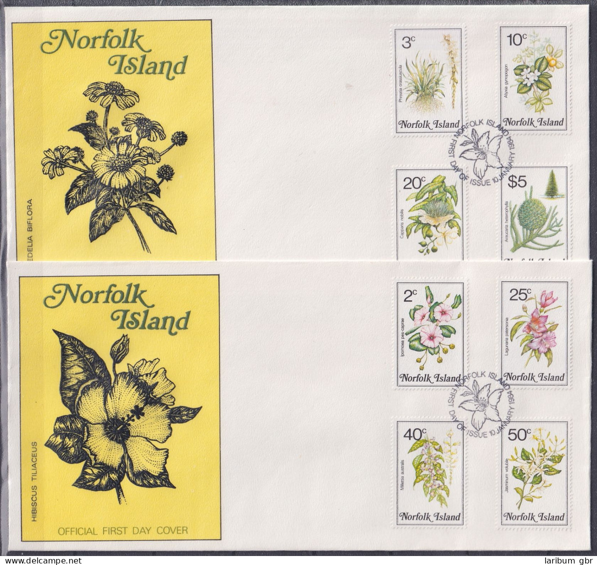 Norfolkinseln FDC 319-334 Als Ersttagsbrief #NK459 - Isla Norfolk