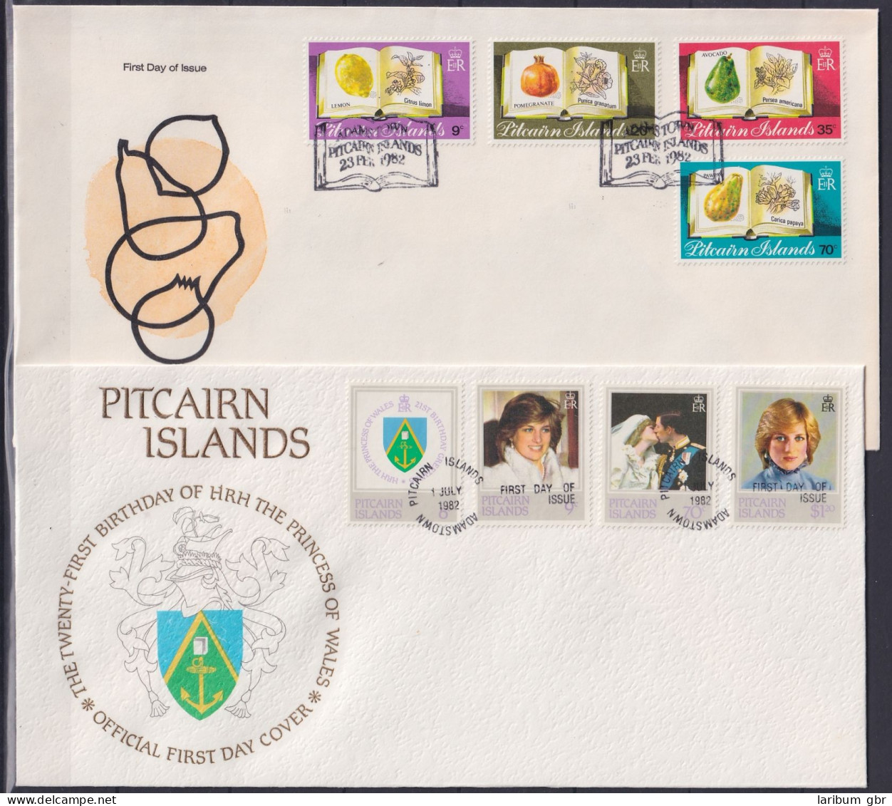 Pitcairn Inseln FDC Jahrgang 1982 Als Ersttagsbrief #NK464 - Islas De Pitcairn