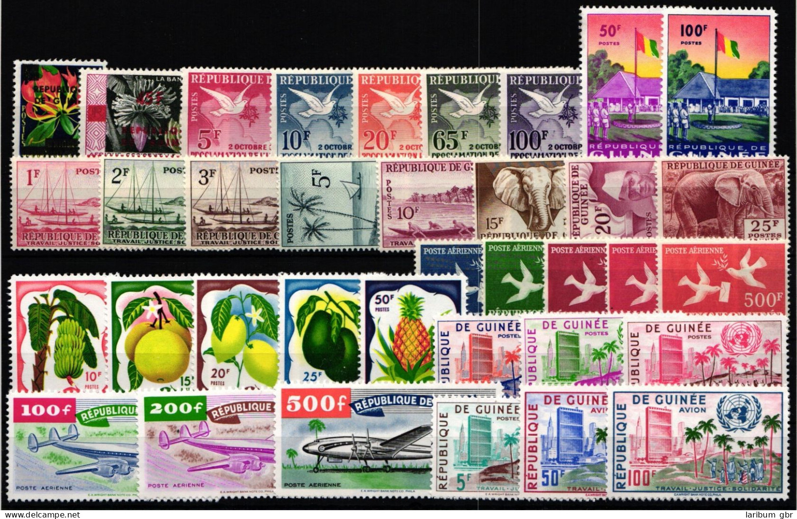 Guinea Jahrgang 1959 Postfrisch #NK467 - Guinee (1958-...)