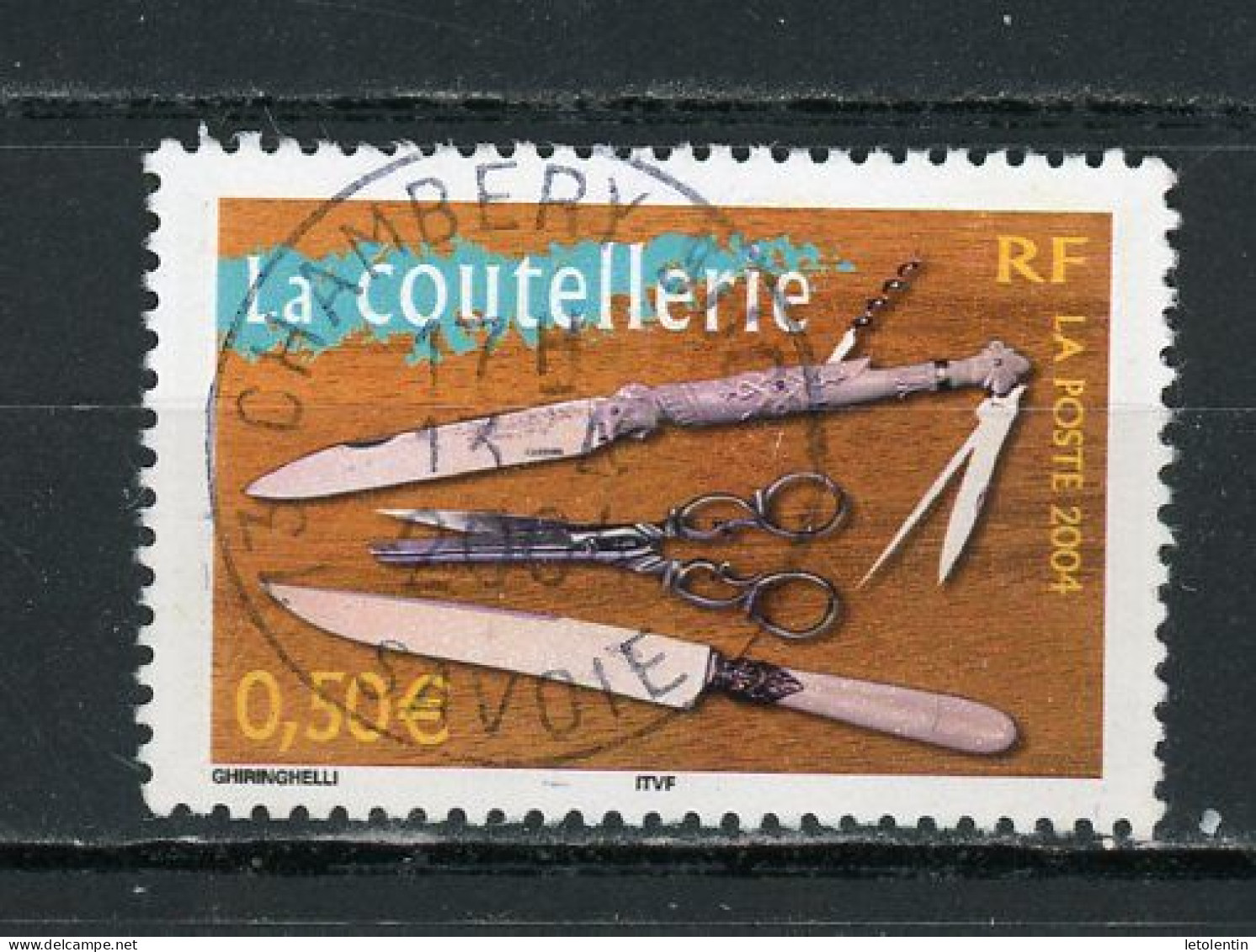 FRANCE - LA COUTELLERIE -  N° Yvert 3646 Obli.ronde De CHAMBERY De 2004 - Gebraucht
