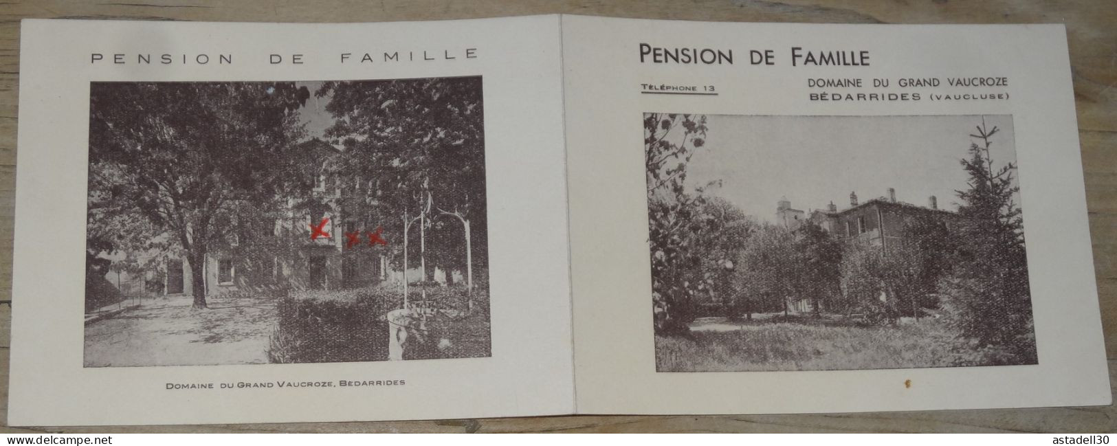 Pension De Famille, Domaine Grand Vaucroze A BEDARRIDES ........ BF ........G-1348 - Bedarrides