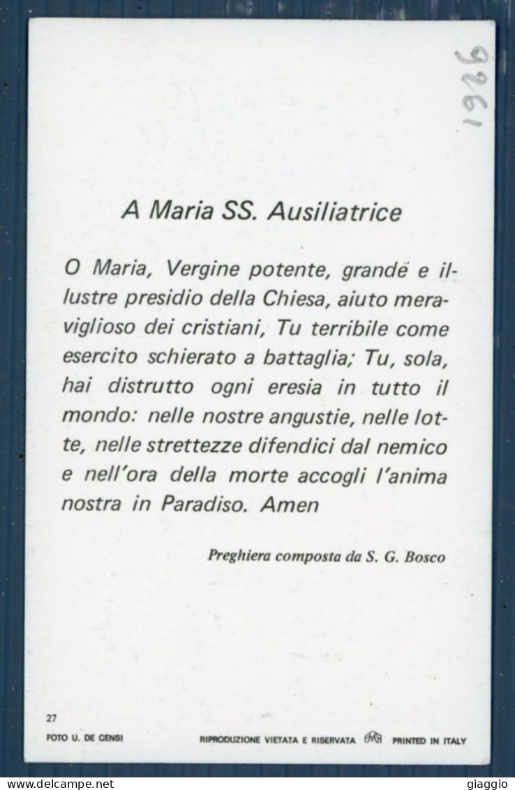 °°° Santino N. 9261 - Maria Ausiliatrice °°° - Religion & Esotericism