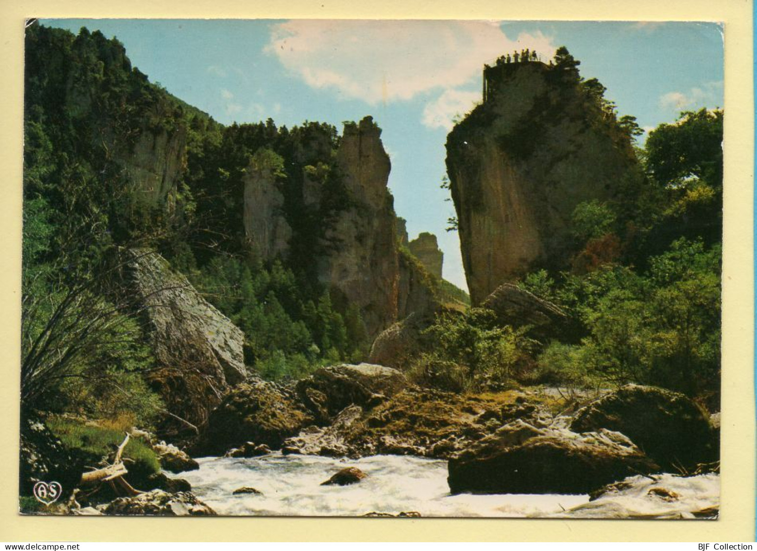 48. GORGES DU TARN – Passage Dans Le Chaos Du Pas De Soucy / Le Belvédère (voir Scan Recto/verso) - Gorges Du Tarn