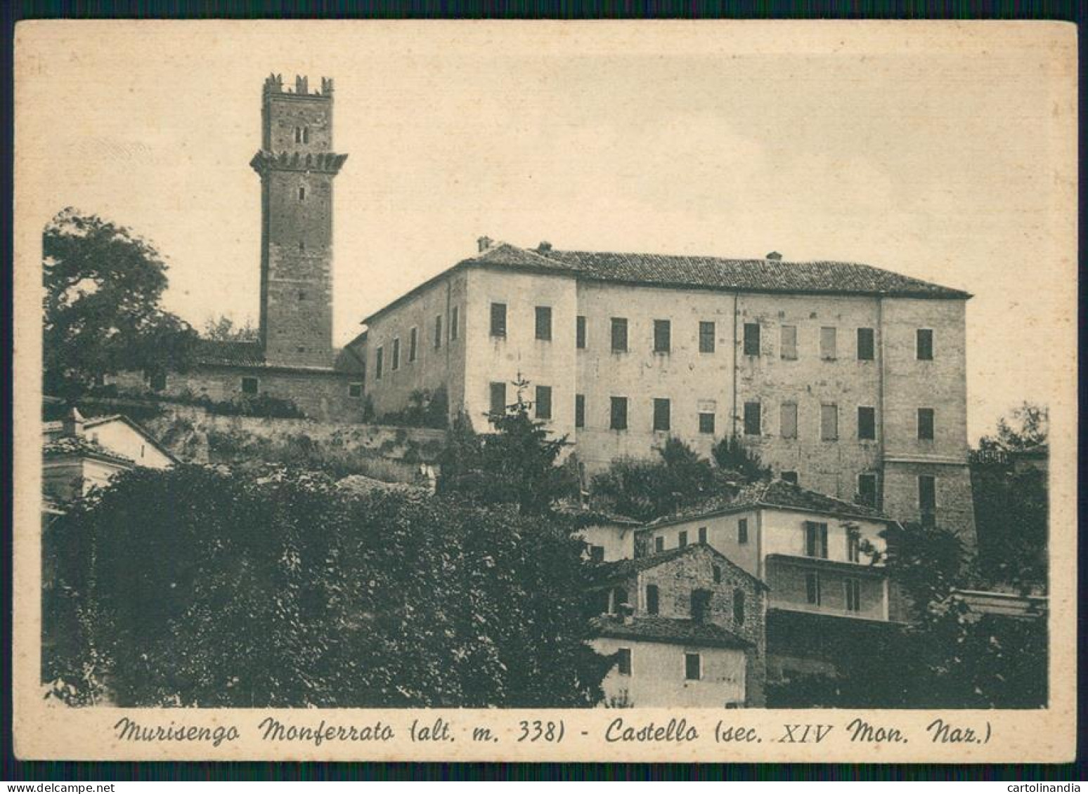 Alessandria Murisengo Castello FG Cartolina MZ0417 - Alessandria