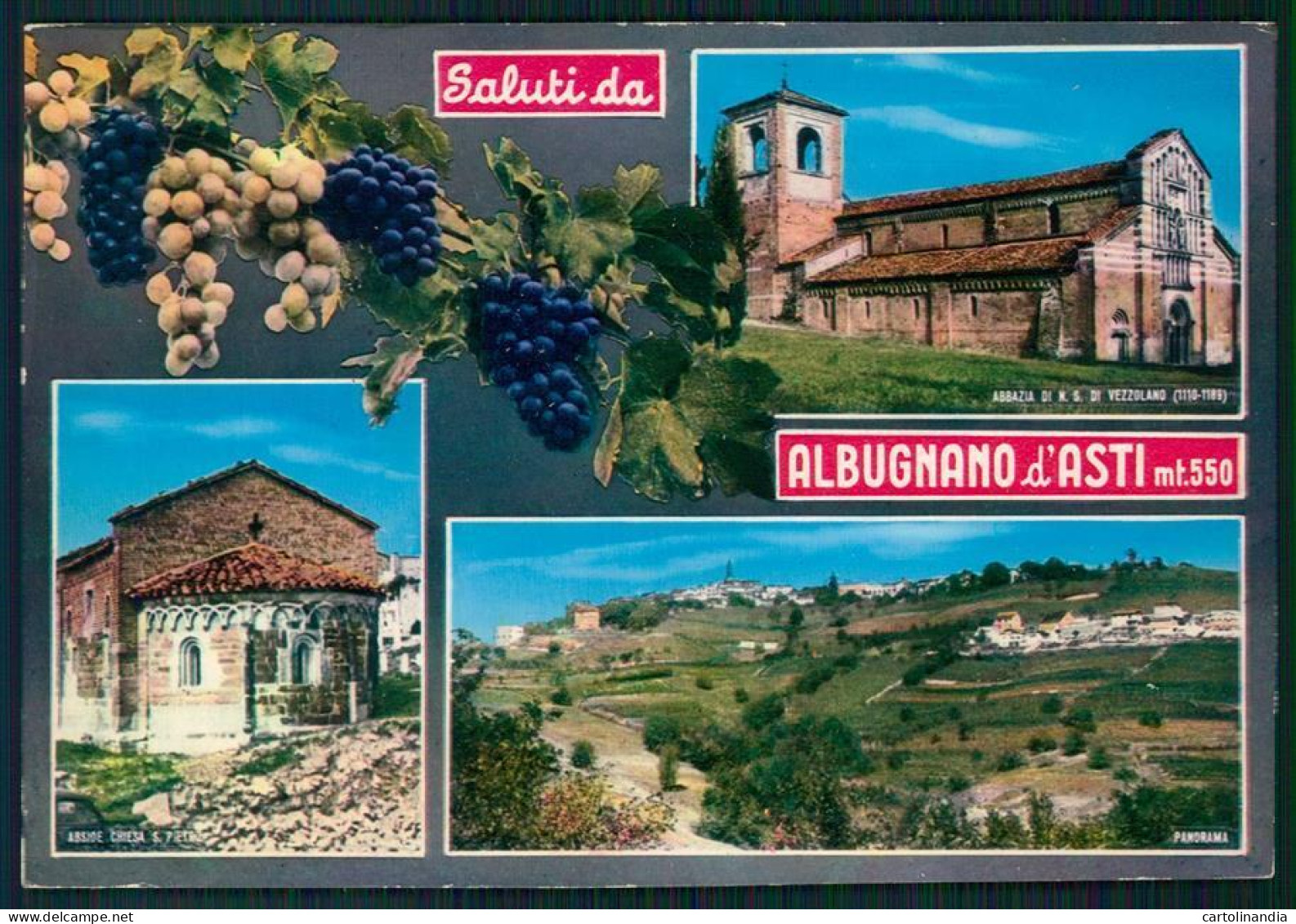 Asti Albugnano Di Saluti Da Foto FG Cartolina MZ0429 - Asti