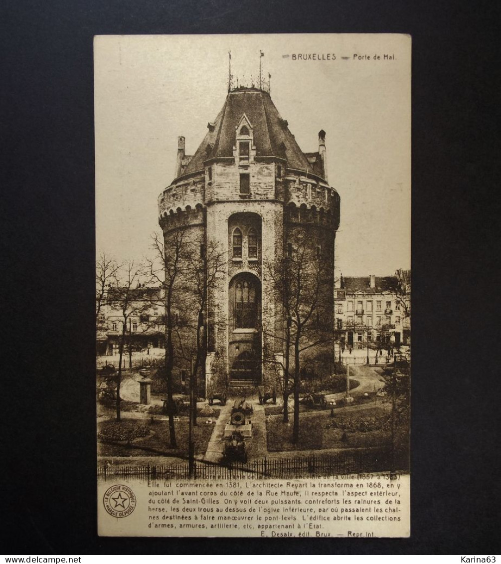 België - Belgique - Brussel  CPA  Porte De Hal - Hallepoort - Used Card 30 / 01 1924 - Monuments