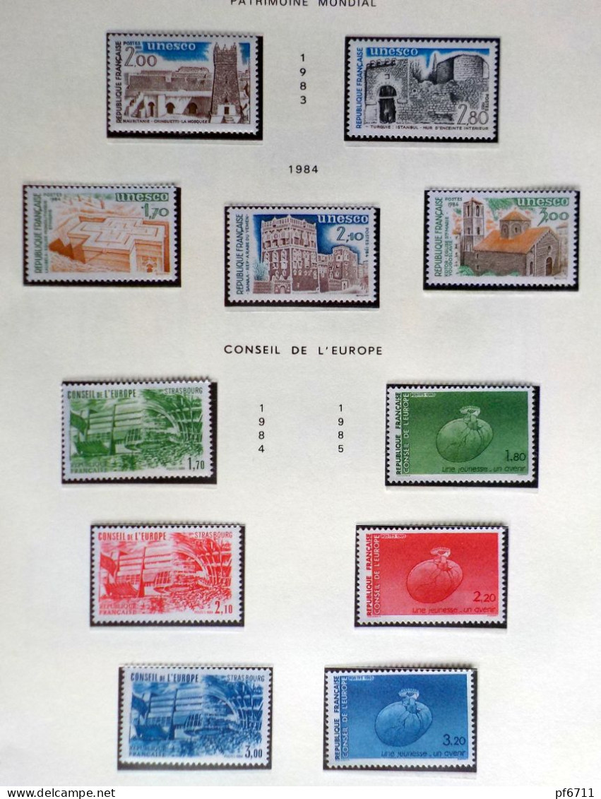 Lot De 11 Timbres  -conseil De L'Europe-Unesco - Mint/Hinged