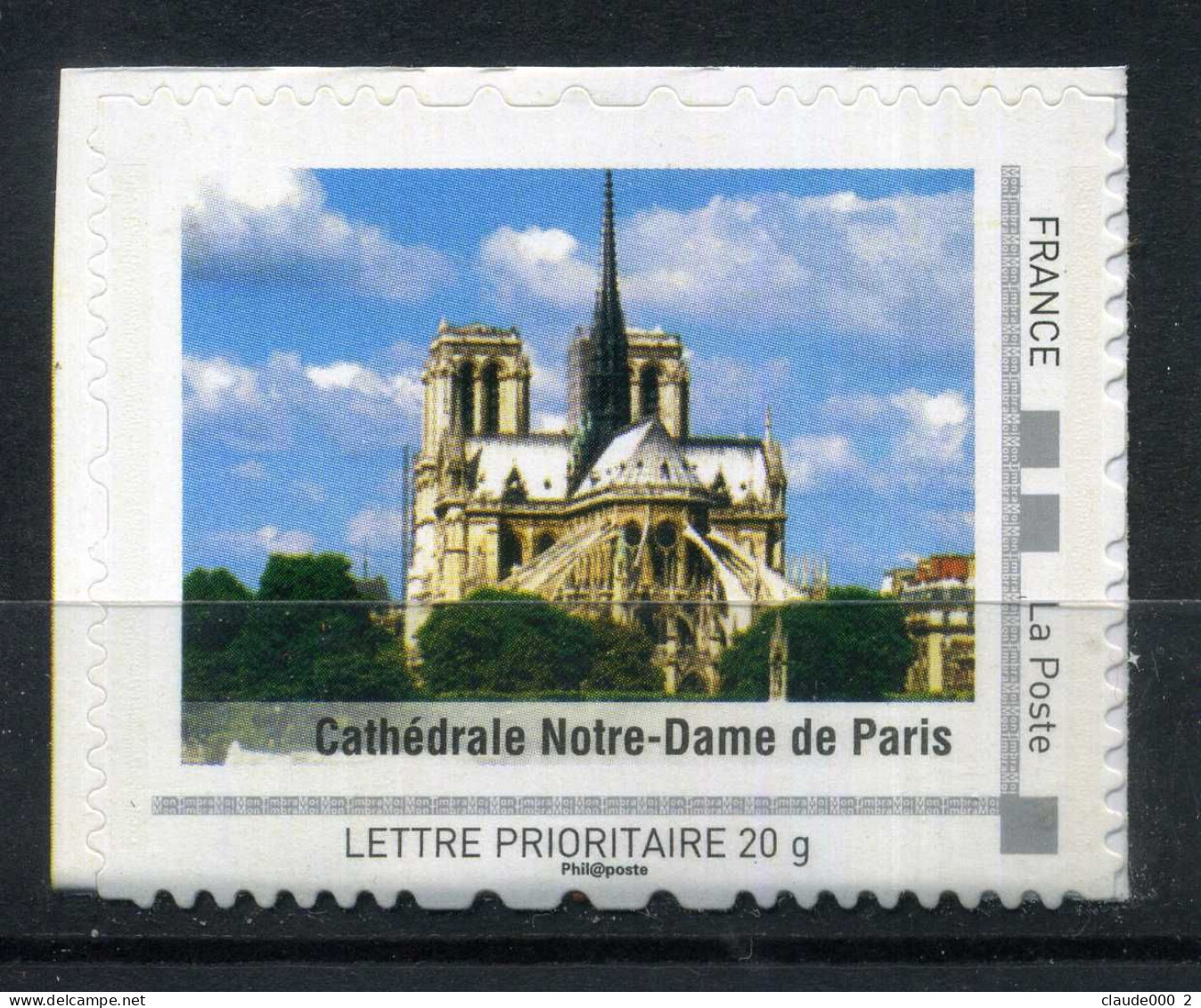 Cathedrale Notre Dame De Paris  Adhésif Neuf ** . Collector Paris 2009 - Collectors