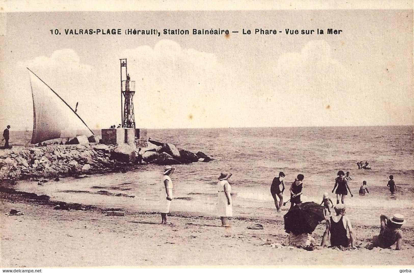 *CPA - 34 - VALRAS-PLAGE -  Le Phare - Vue Sur La Mer - Otros & Sin Clasificación