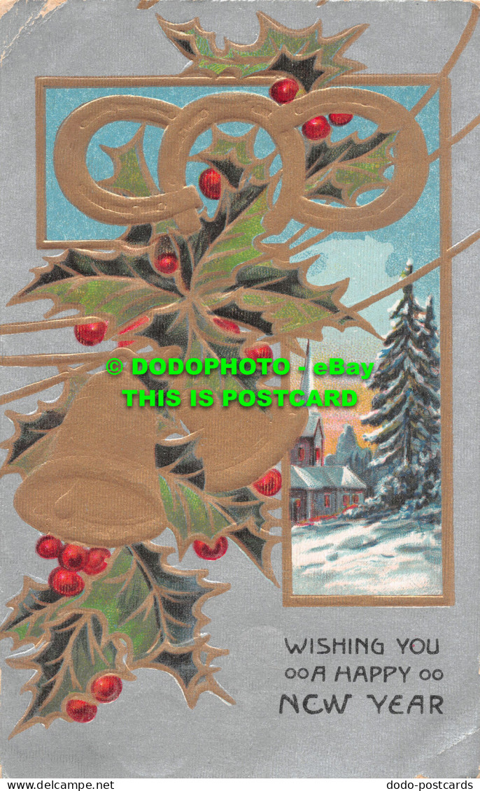 R487953 Wishing You A Happy New Year. N. 22. Greeting Card - Welt