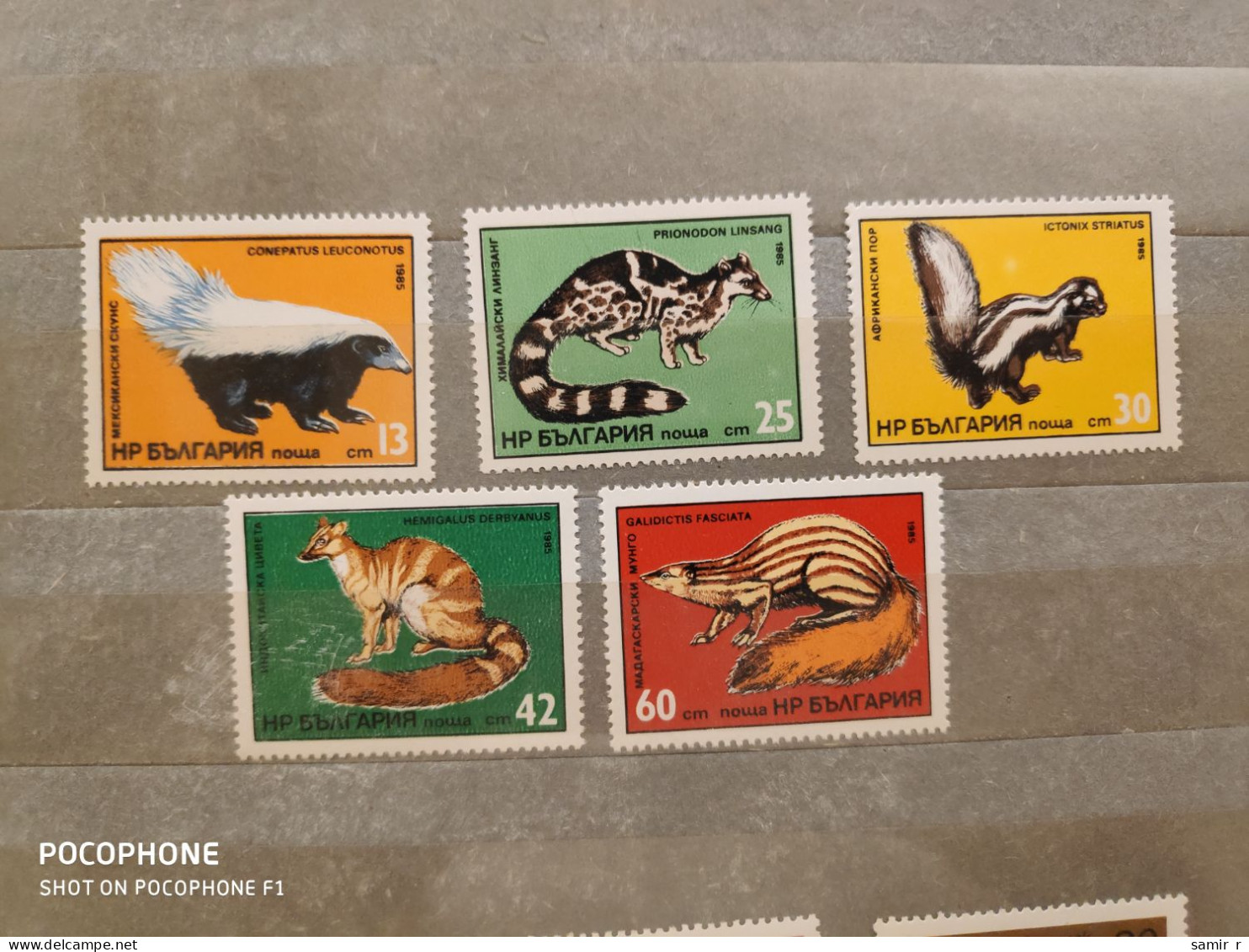 1985	Bulgaria	Animals (F91) - Unused Stamps