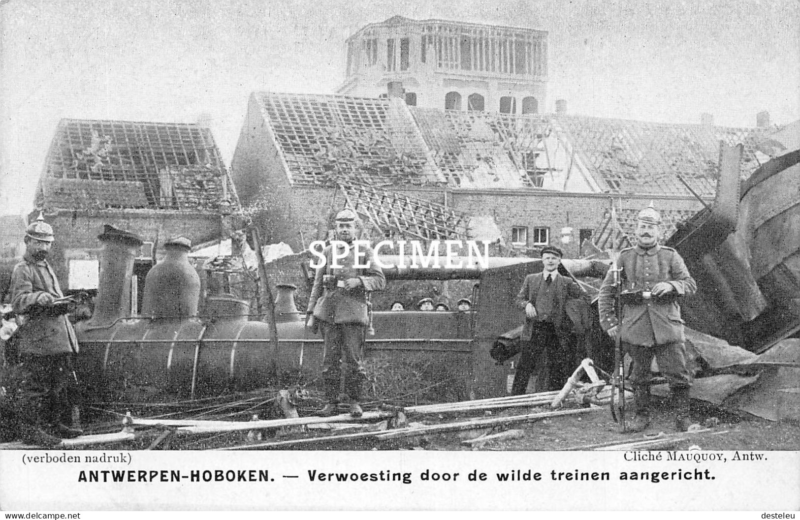 Verwoesting Door De Wilde Treinen Aangericht - Hoboken - Antwerpen