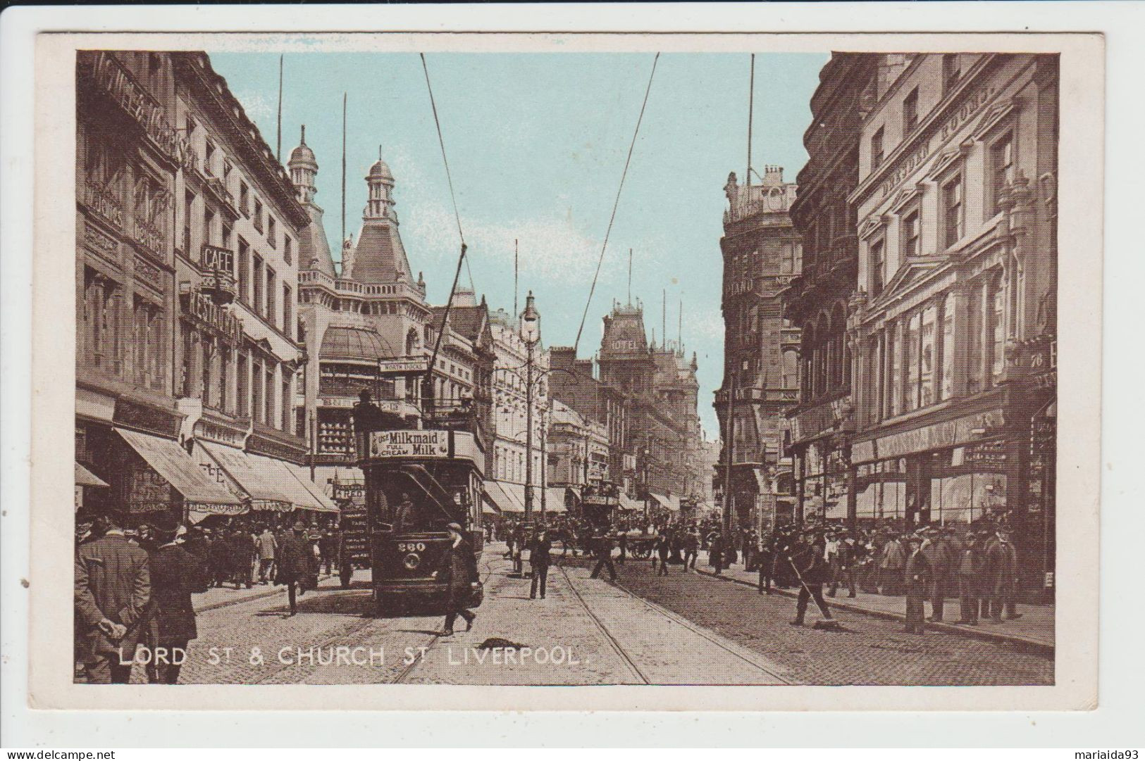 LIVERPOOL - ROYAUME UNI - LORD STREET & CHURCH - Liverpool