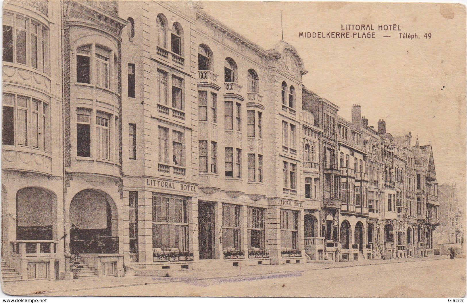 Middelkerke Plage - Littoral Hotel - Téléph. 49 - Middelkerke