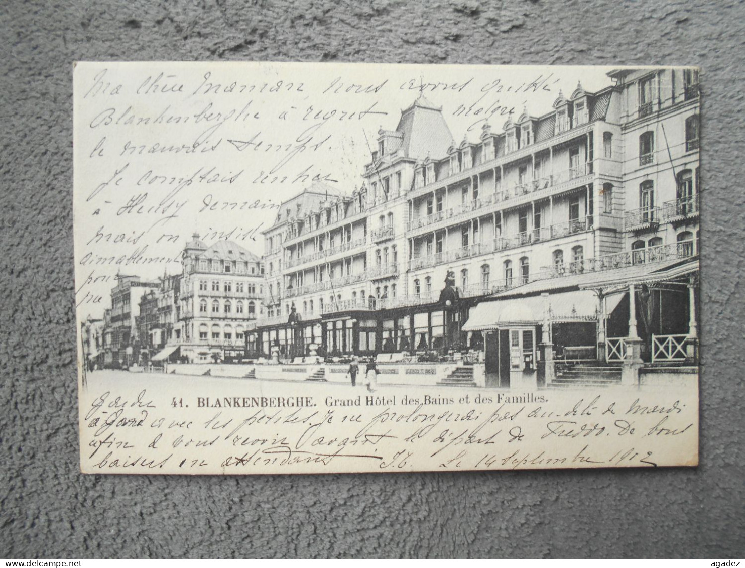 CPA  Blankenberghe Grand Hotel Des Bains Et Des Familles 1912 - Blankenberge