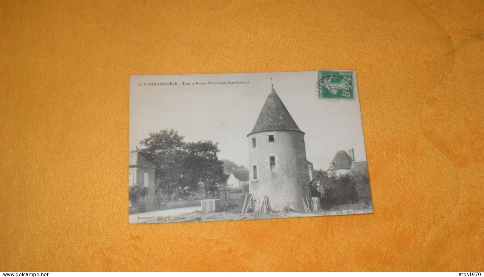 CARTE POSTALE ANCIENNE CIRCULEE DATE ?../ LA FERTE LOUPIERE.- TOUR ET RESTES D'ANCIENNES FORTIFICATIONS..CACHET + TIMBRE - Sonstige & Ohne Zuordnung