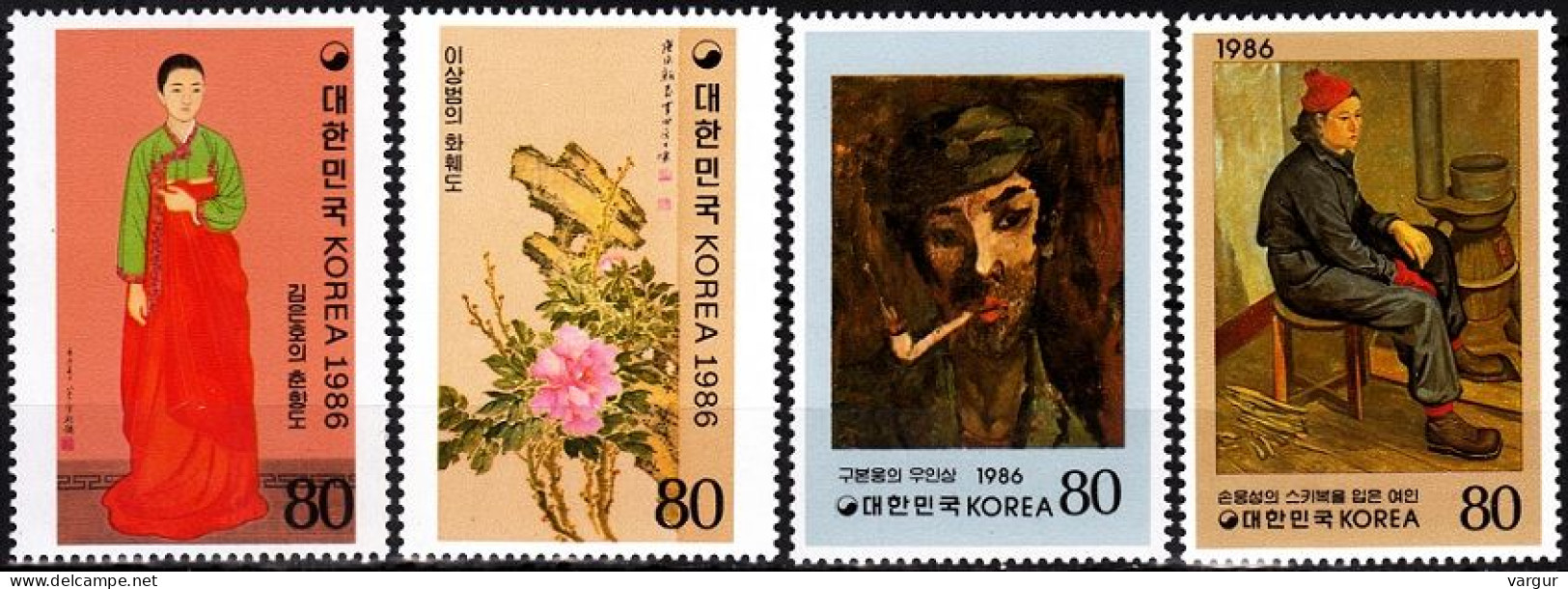 KOREA SOUTH 1986 ART: Modern Paintings, 3rd Issue, MNH Lot #2 - Moderne