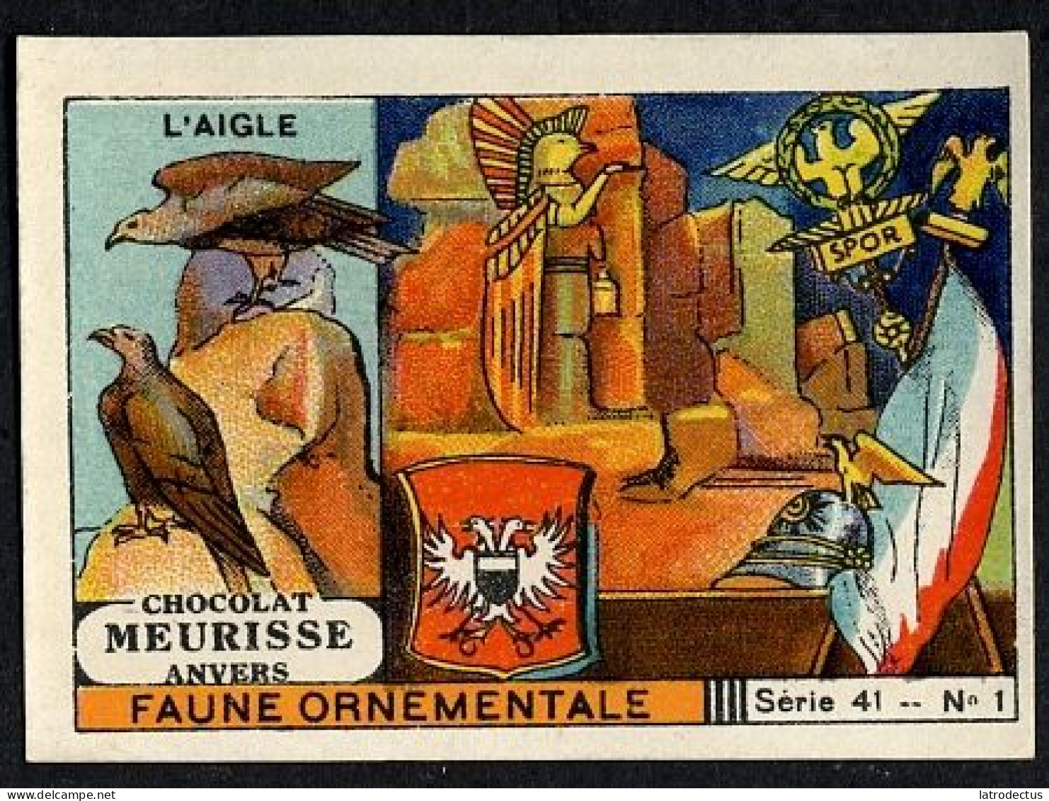 Meurisse - Ca 1930 - 41 - Le Faune Ornementale, Ornamental Fauna - 1 - L'Aigle, Eagle - Altri & Non Classificati