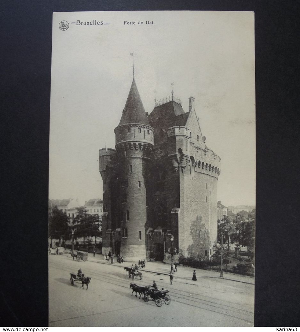 België - Belgique - Brussel  CPA  Porte De Hal - Hallepoort - Used Card  1914 - Monumenti, Edifici