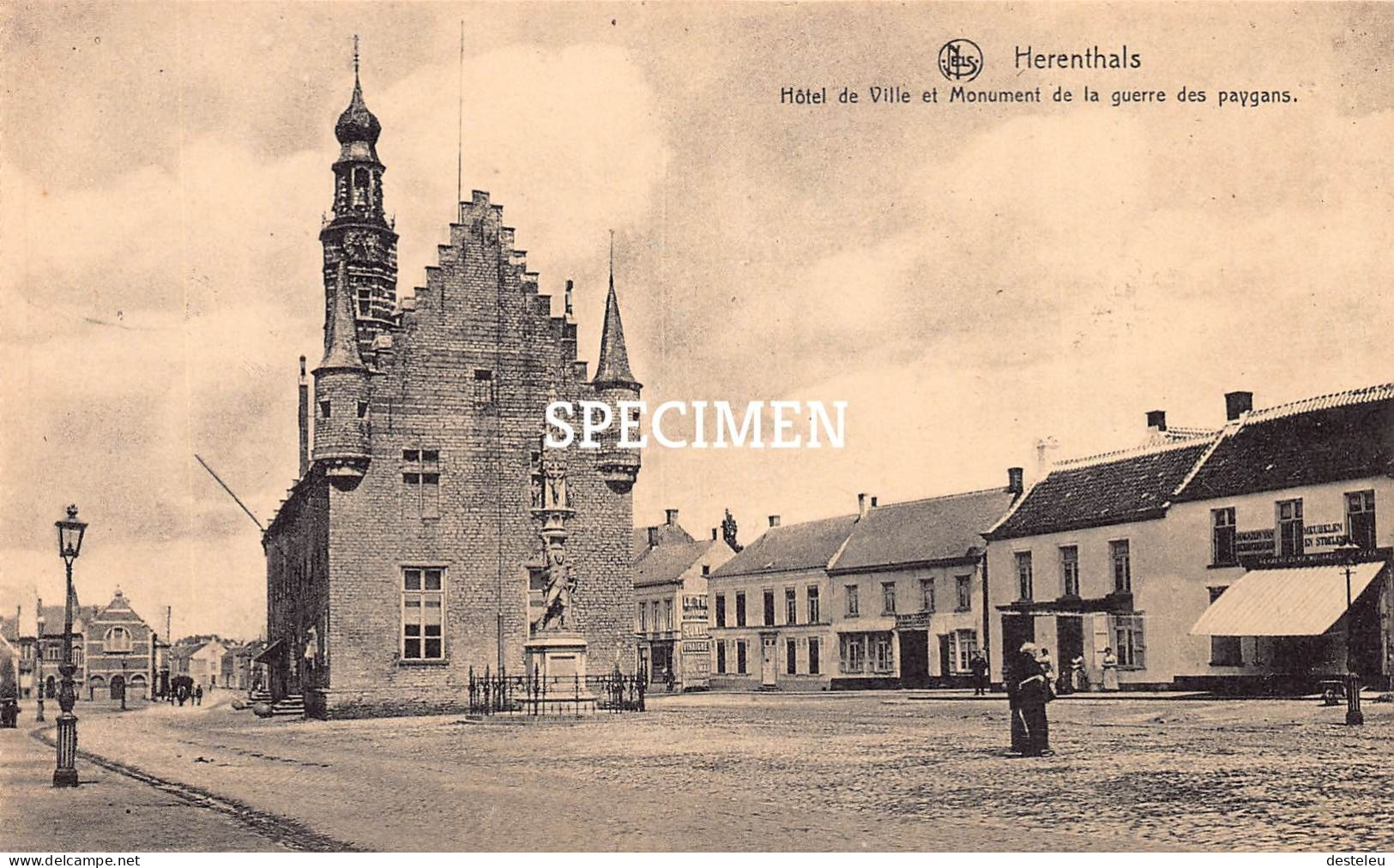 Hôtel De Ville Et Monument De La Guerre Des Paygans - Herentals - Herentals