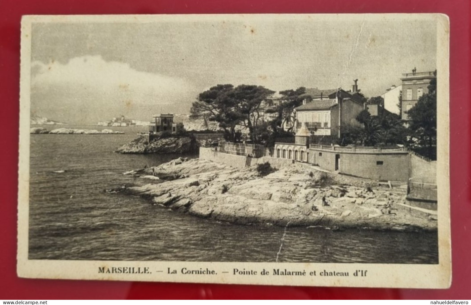 CPA Non Circulée - FRANCE -  MARSEILLE - La Corniche - Pointe De Malarmé Et Chateau D'If - Endoume, Roucas, Corniche, Beaches