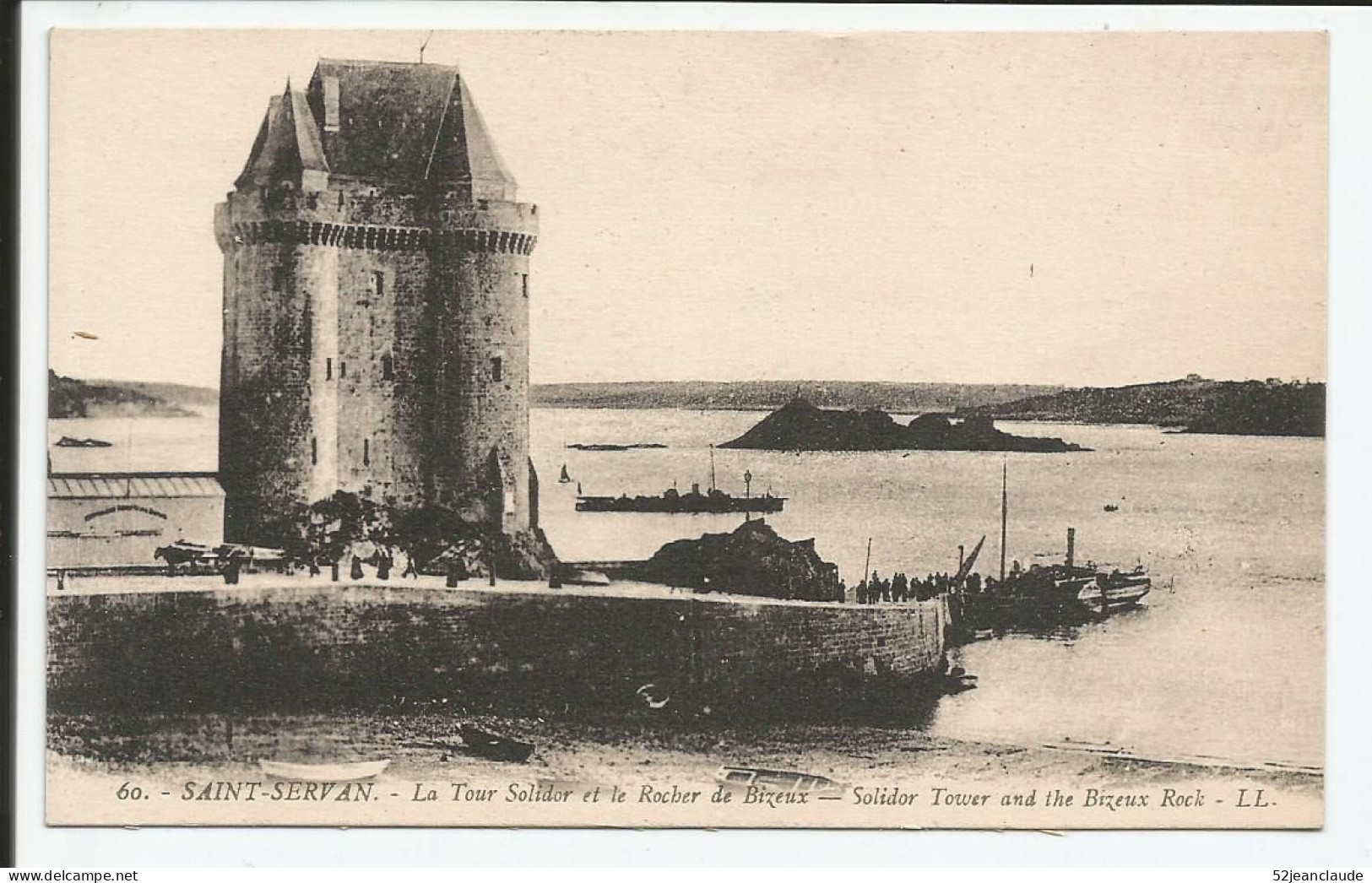 La Tour Solidor Et Le Rocher De Bizeux    1910-20   N° 60 - Saint Servan