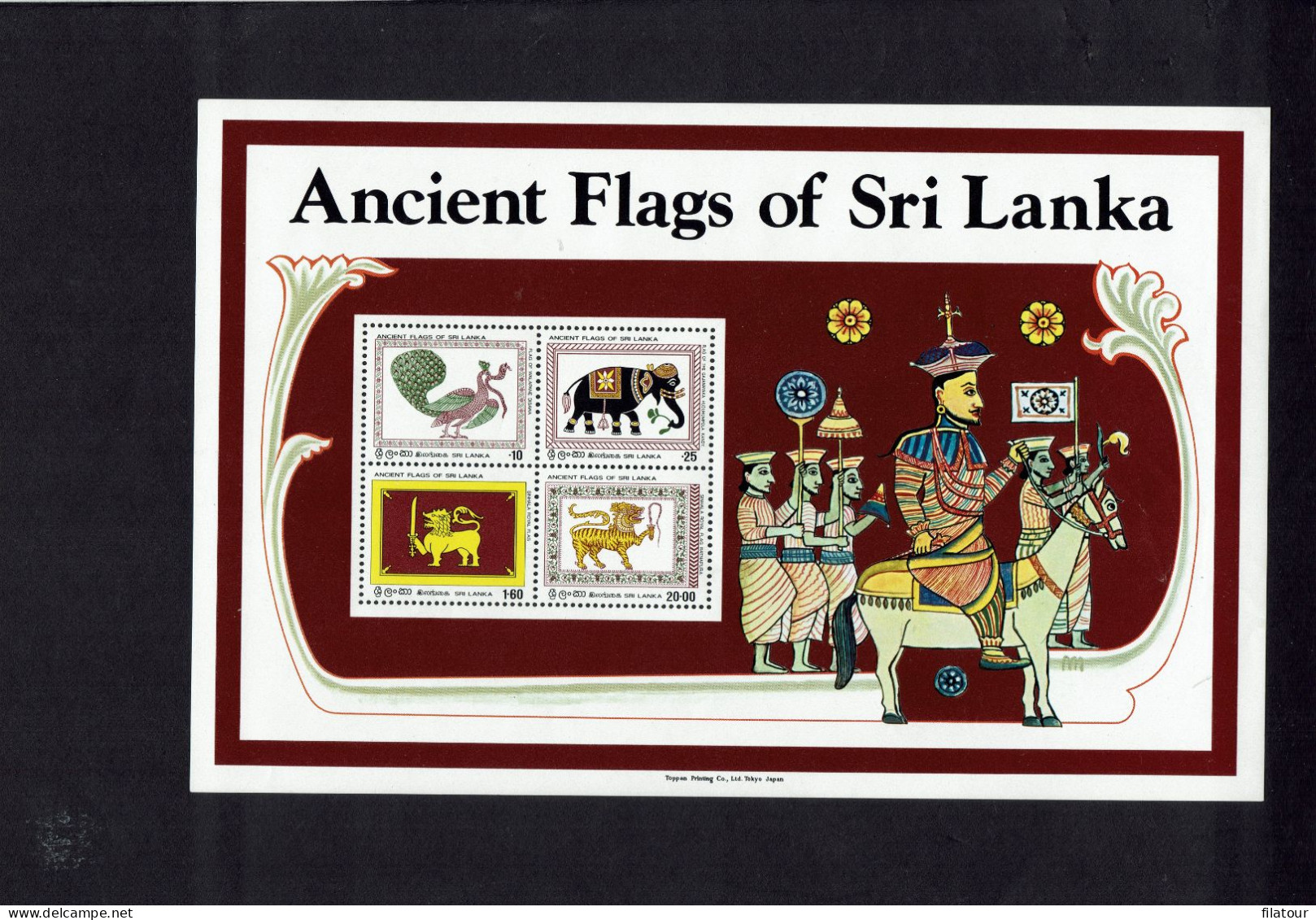 -SRI LANKA - Anciens Drapeaux - Walapane Disawa - Gajanayaka - Royal Cinghalais - Royal Ratnapura - - Sri Lanka (Ceilán) (1948-...)