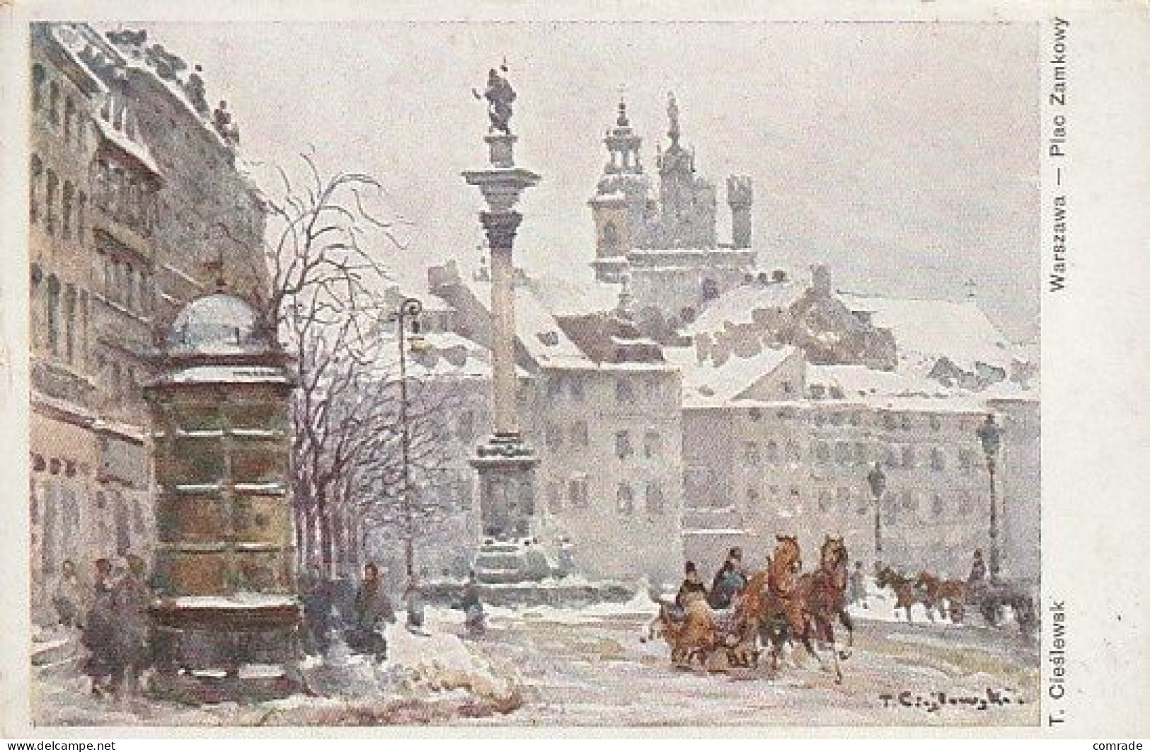 Poland.Warszawa Plac Zambowy T. Cieslewski - Polen