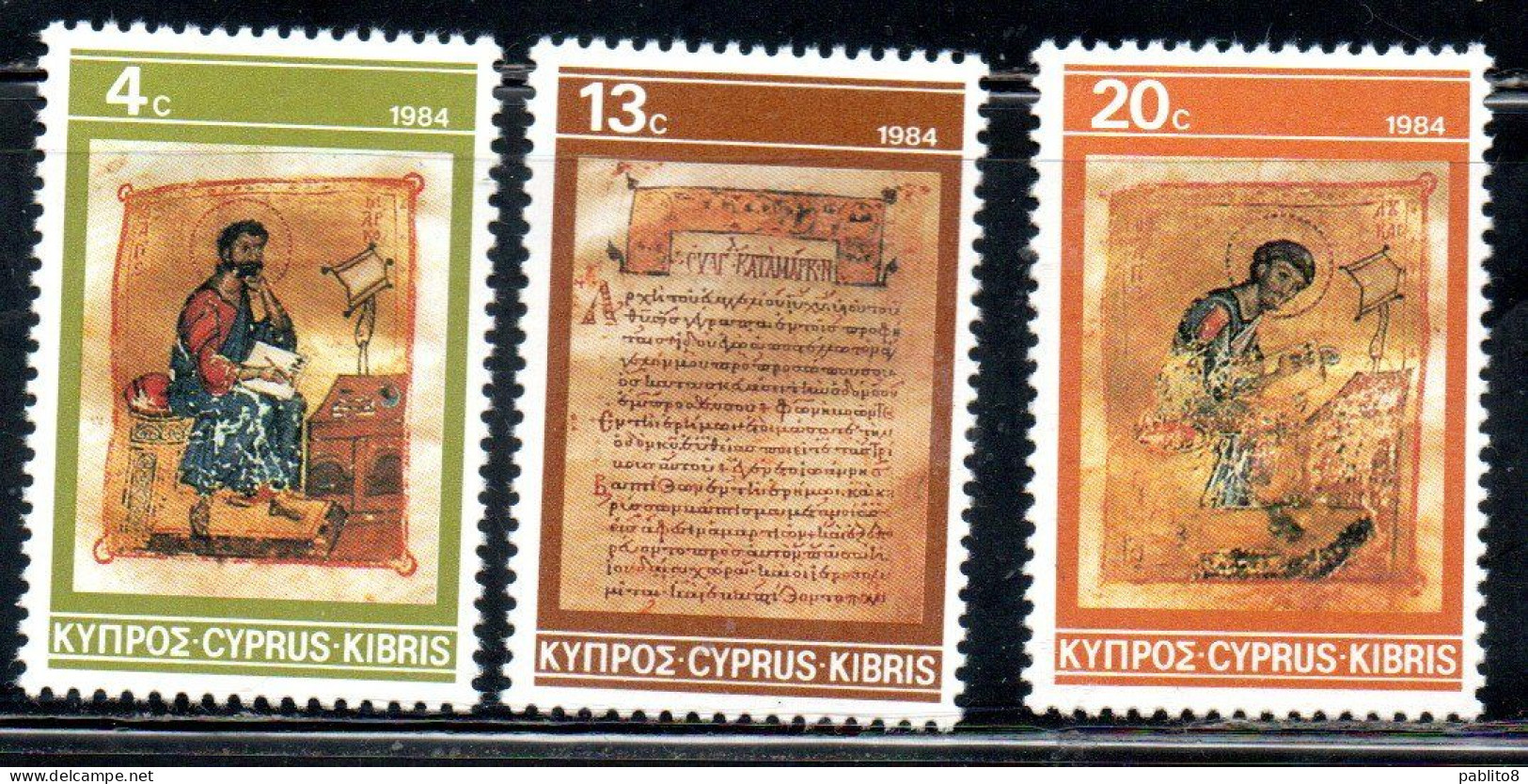 CYPRUS CIPRUS CIPRO 1984 CHRISTMAS NATALE NOEL WEIHNACHTEN NAVIDAD COMPLETE SET SERIE COMPLETA MNH - Ungebraucht