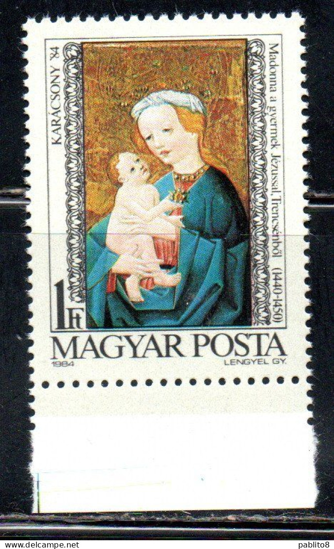 HUNGARY UNGHERIA MAGYAR 1984 CHRISTMAS NATALE NOEL WEIHNACHTEN NAVIDAD 1f MNH - Unused Stamps