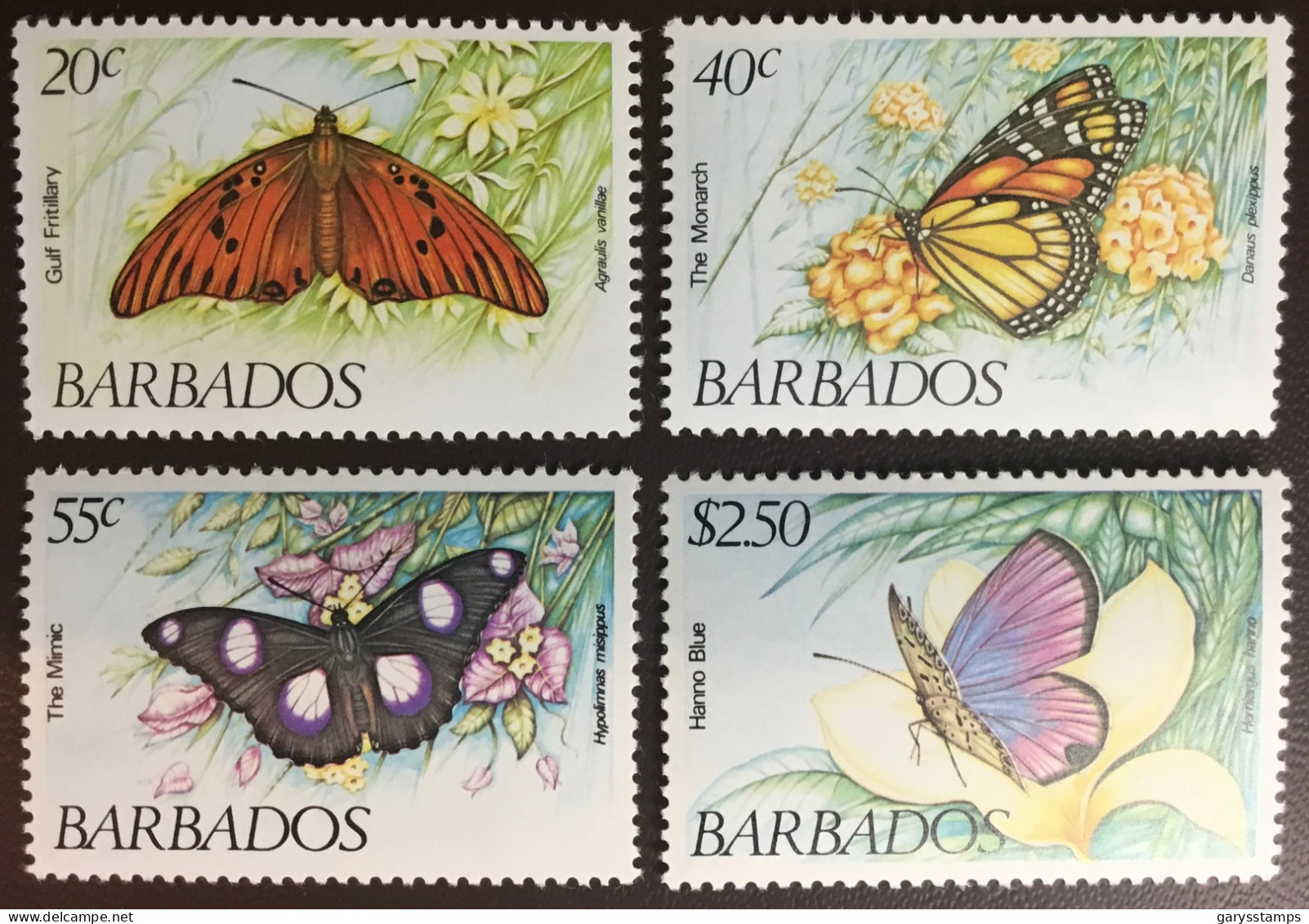 Barbados 1983 Butterflies MNH - Mariposas