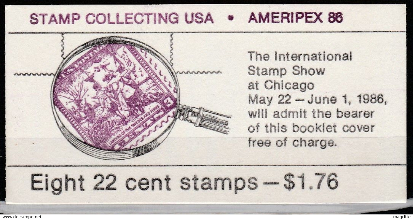 Etats Unis 1986 Carnet Ameripex 86 Emission Commune Suède USA Booklet Joint Issue Sweden Stamp Collecting - Gemeinschaftsausgaben