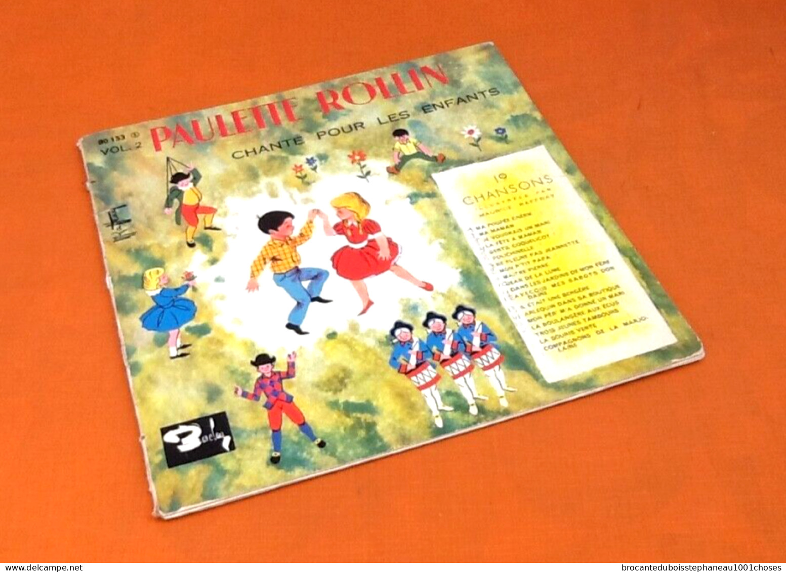 Vinyle 33 Tours (25cm) Paulette Rollin Chante Pour Les Enfants  Barclay 80153 - Enfants