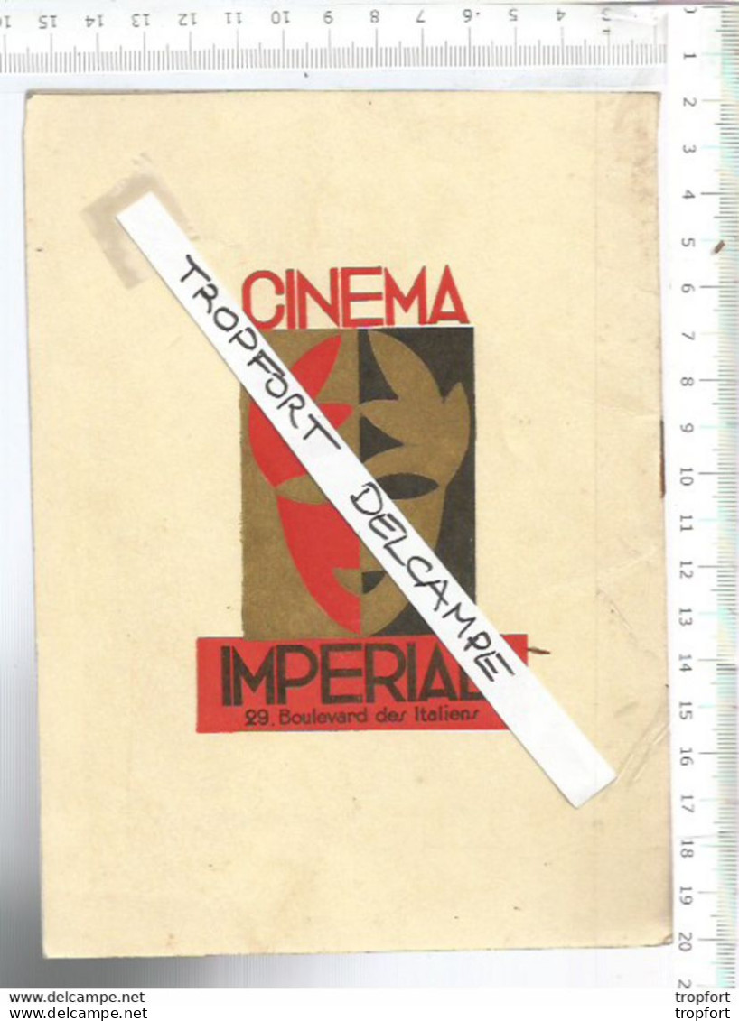 XV // Vintage Old French Cinema Program // Programme Impérial PATHE // Le Chemin Du Paradis Film Opérette - Programme