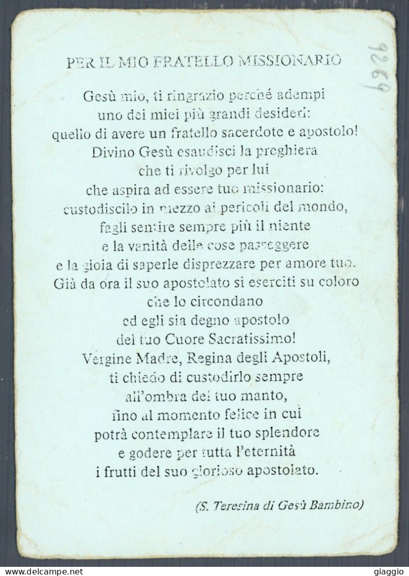 °°° Santino N. 9269 - Gesù °°° - Religione & Esoterismo