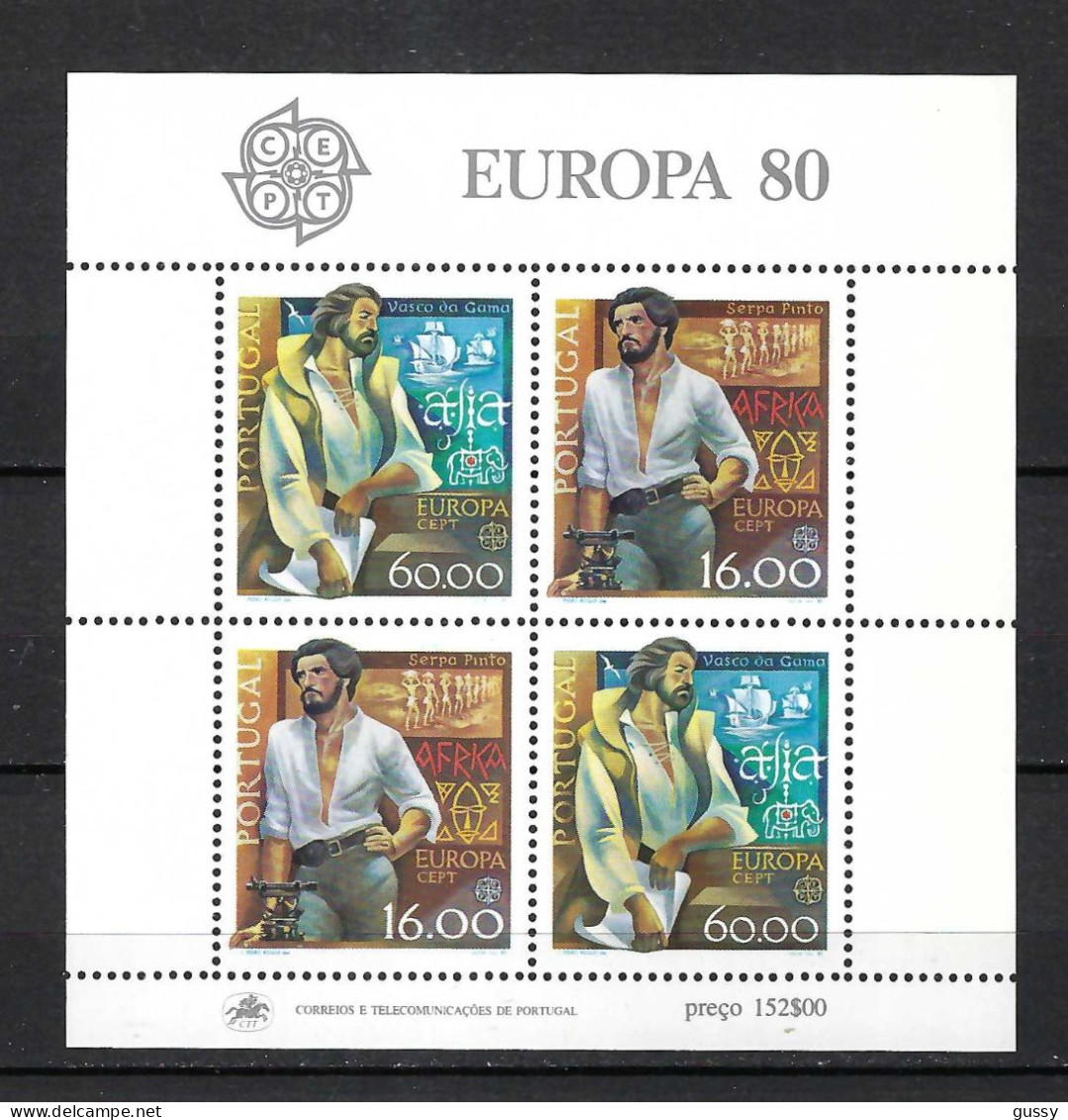 PORTUGAL Ca. 1980: B&F De 4 TP Neufs** "EUROPA" - 1980