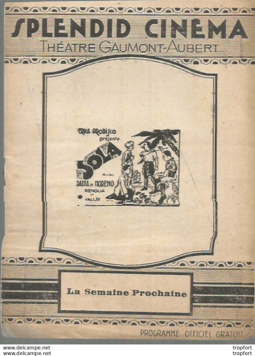 Programme CINEMA Ancien SPLENDID CINEMA Les Maitres Chanteurs - Programs