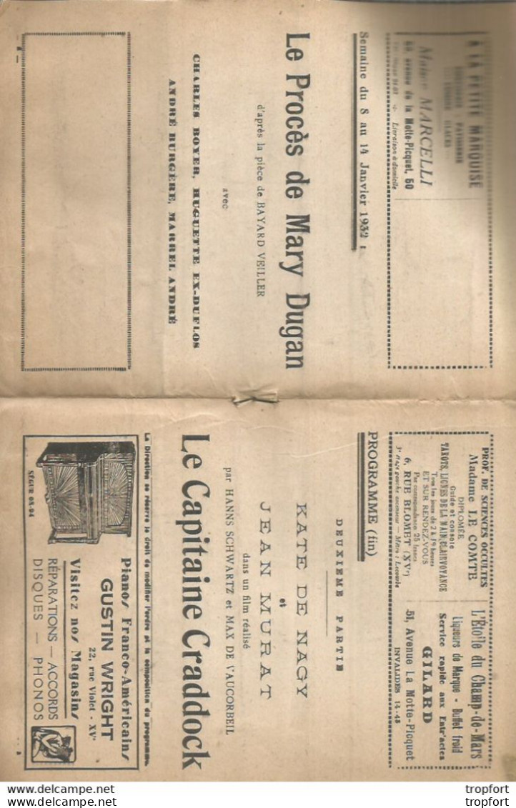 Programme CINEMA Ancien SPLENDID CINEMA Les Maitres Chanteurs - Programs