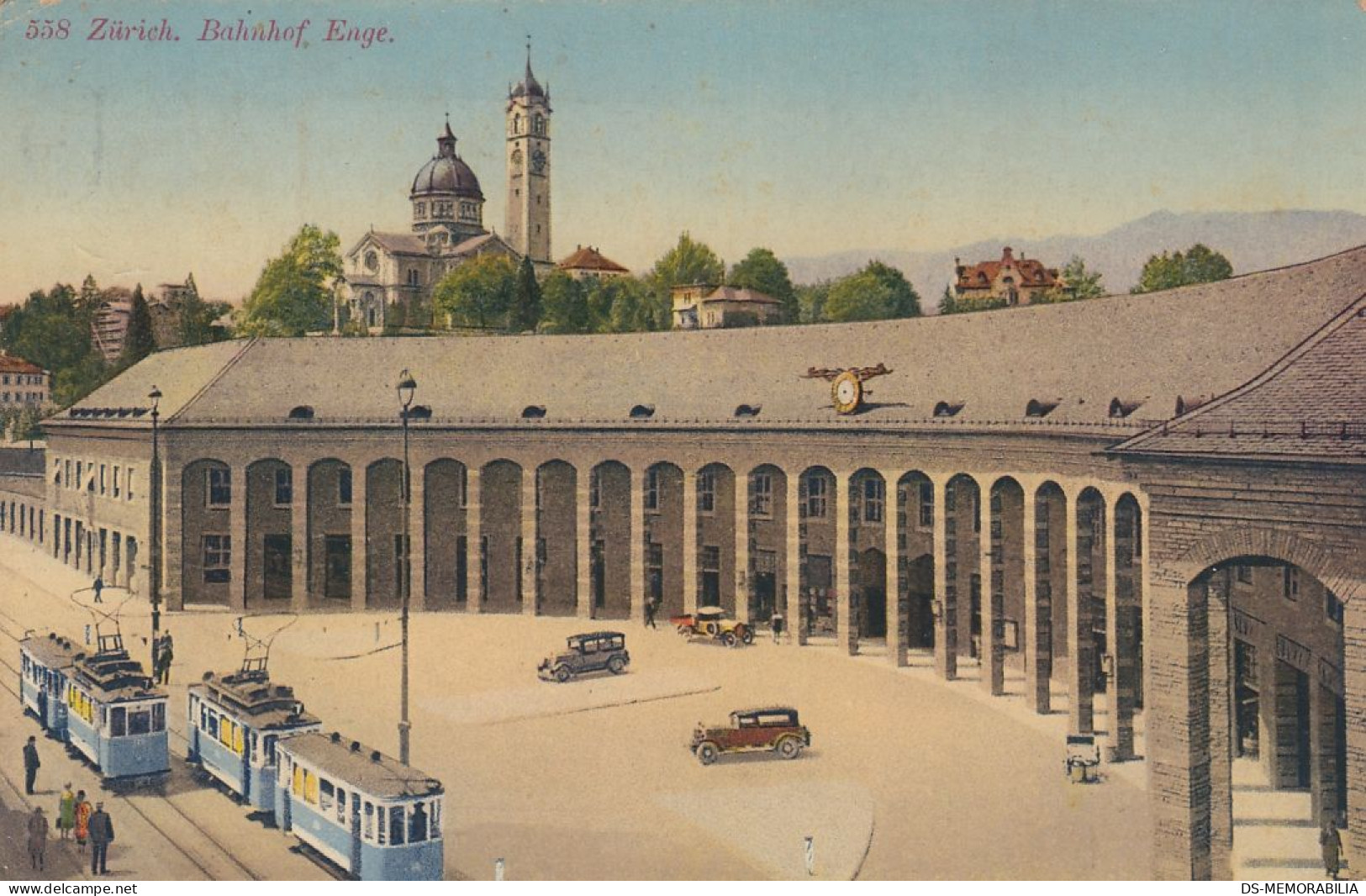 Zurich - Bahnhof Enge , Strassenbahn Tram - Zürich