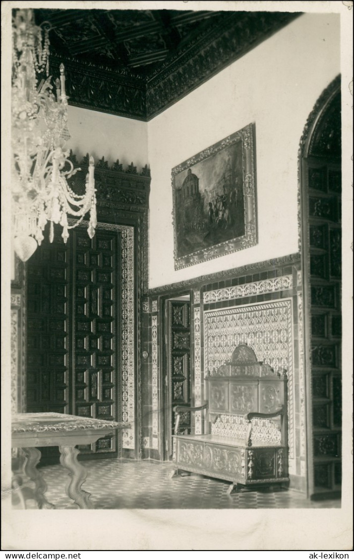 Ansichtskarte  Schloß Zimmer Innenansichten Zierfliesen 1930 - Ohne Zuordnung
