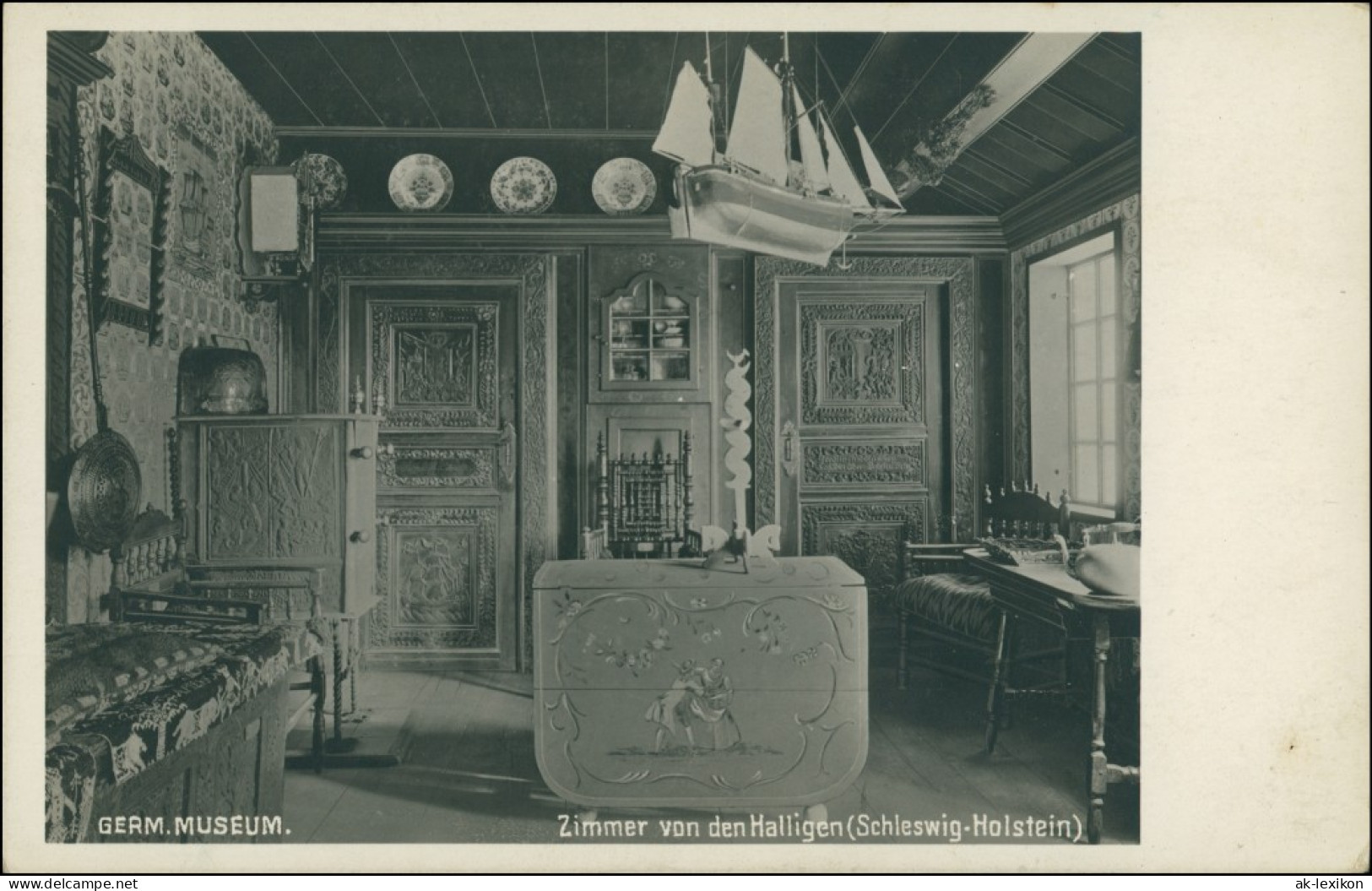 Ansichtskarte Nürnberg Germanisches Museum Zimmer Der Halligen 1929 - Nürnberg