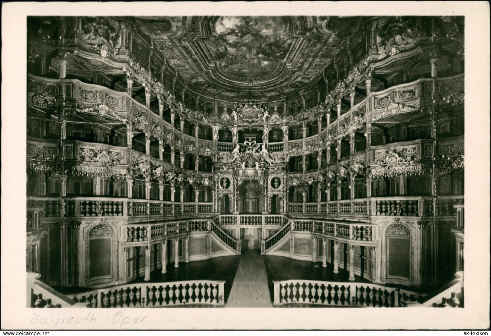 Ansichtskarte Bayreuth Opernhaus - Innen 1932 - Bayreuth