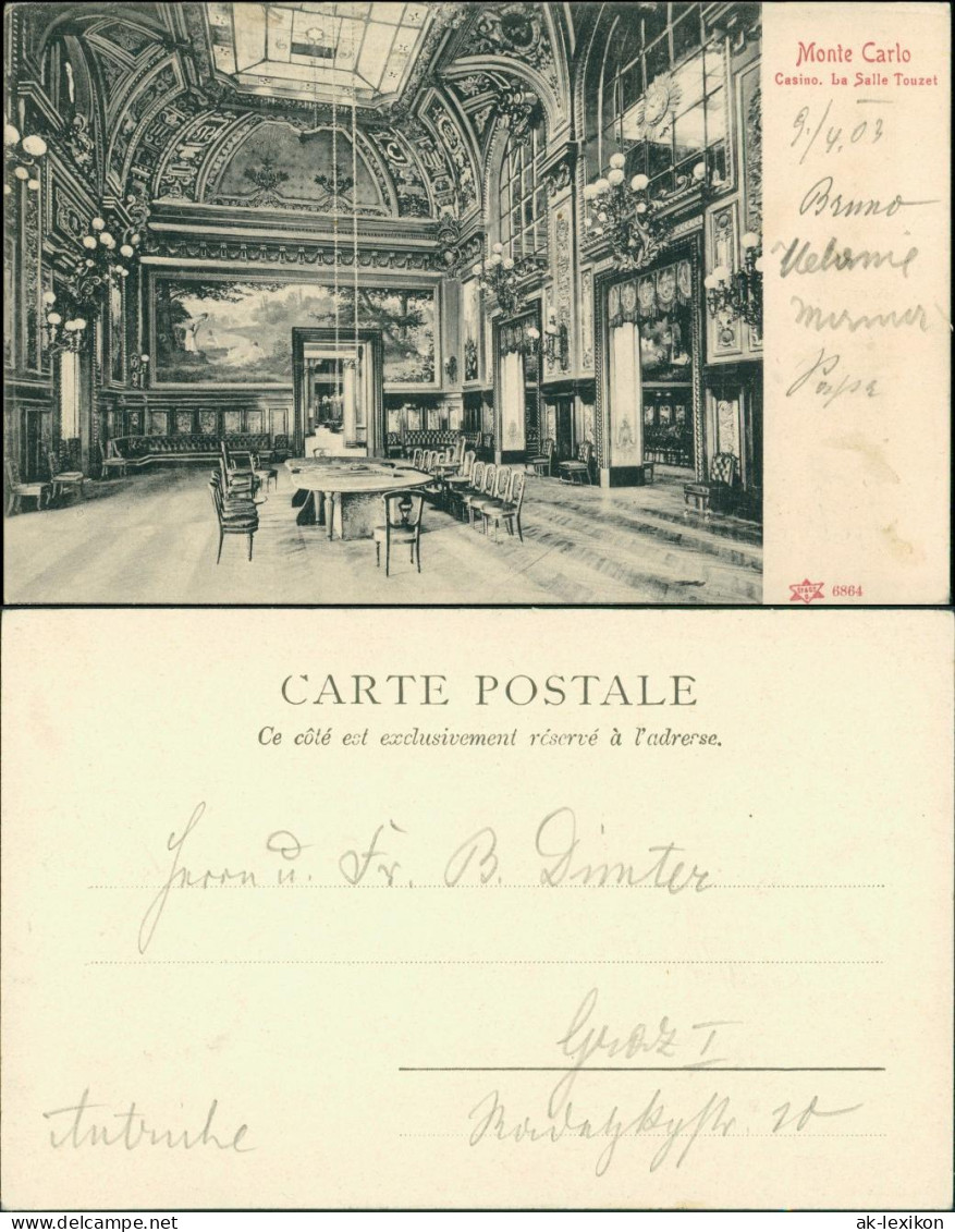 Postcard Monte-Carlo Casino - Saal 1903 - Sonstige & Ohne Zuordnung