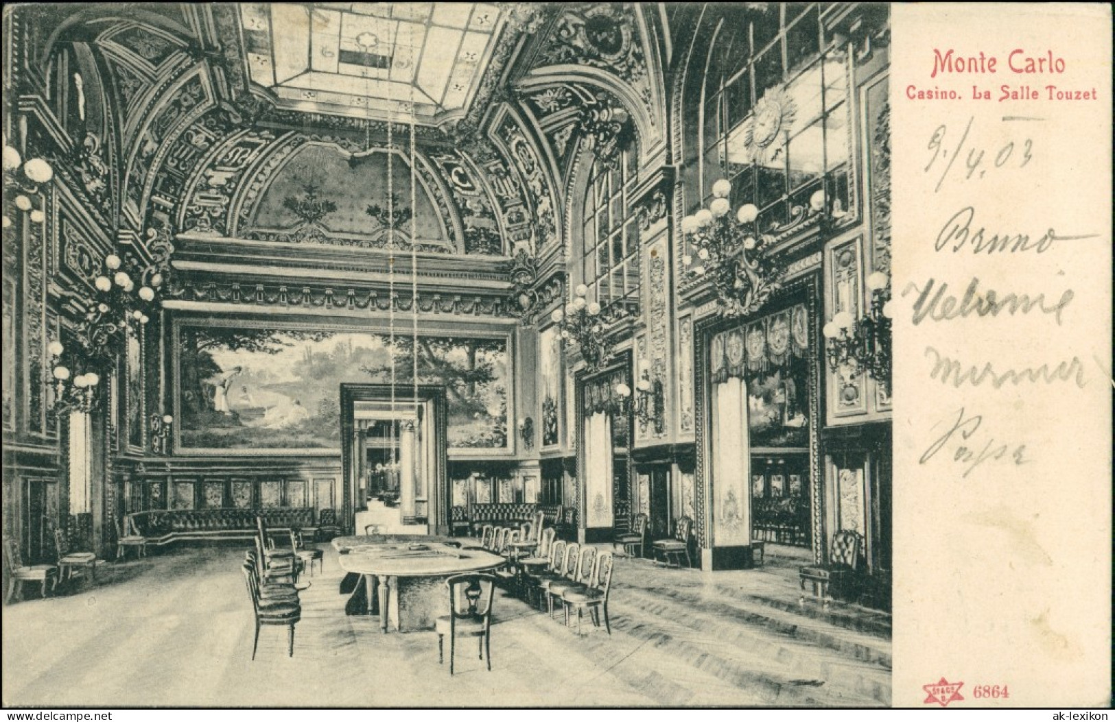 Postcard Monte-Carlo Casino - Saal 1903 - Other & Unclassified