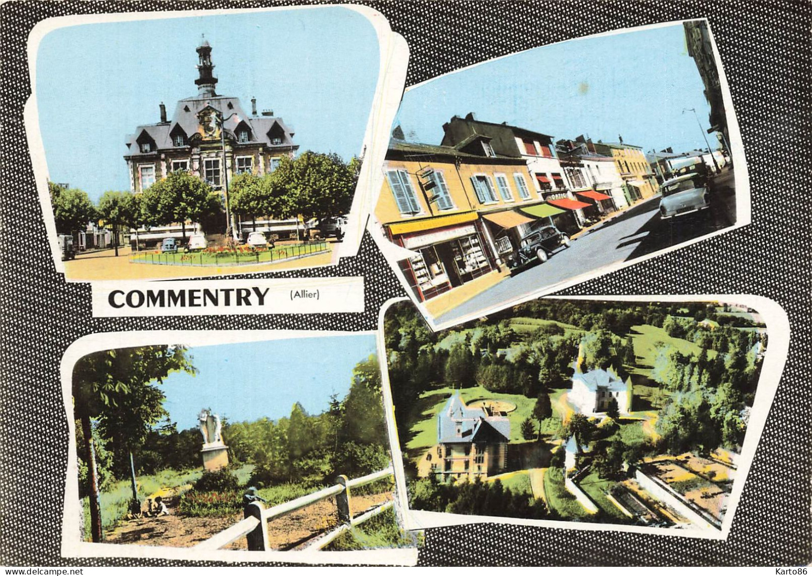 Commentry * Souvenir De La Commune * Cp 4 Vues - Commentry